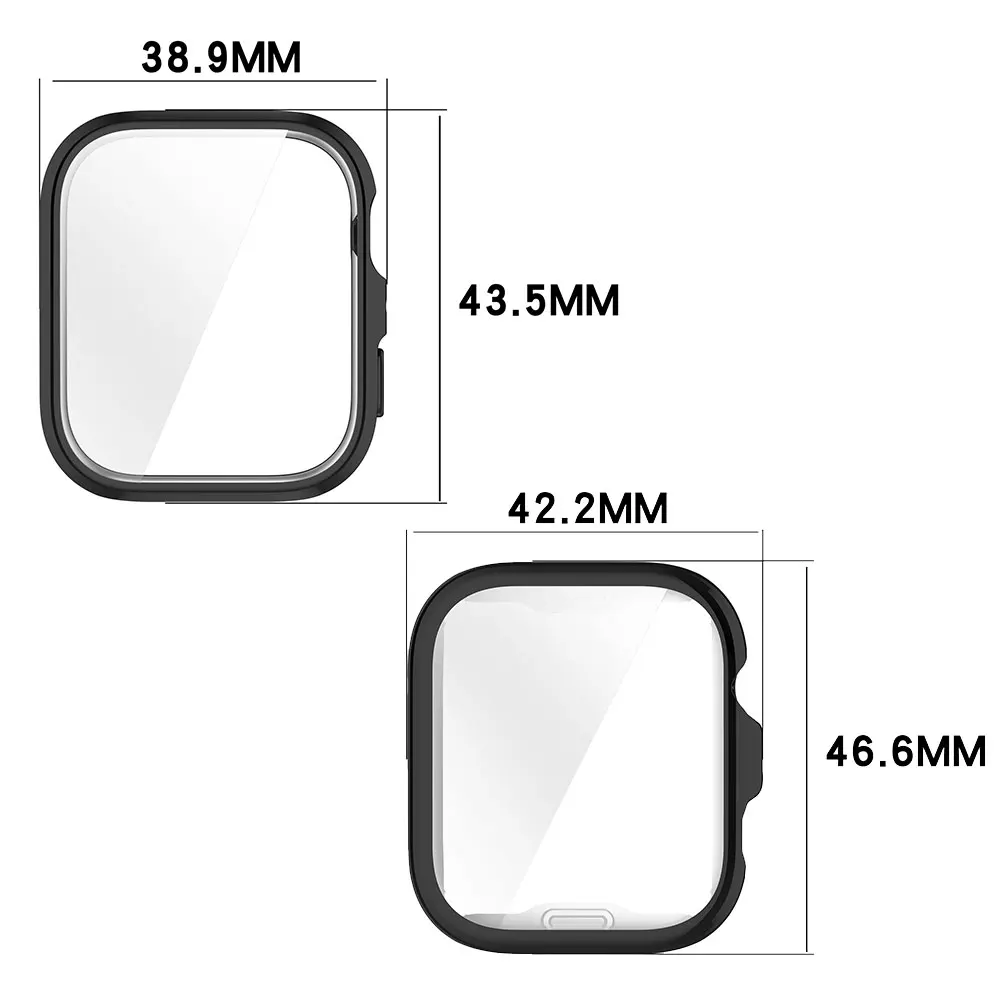 Full Cover TPU Protective Case and Screen Protector Frame for Smartwatch Accessories