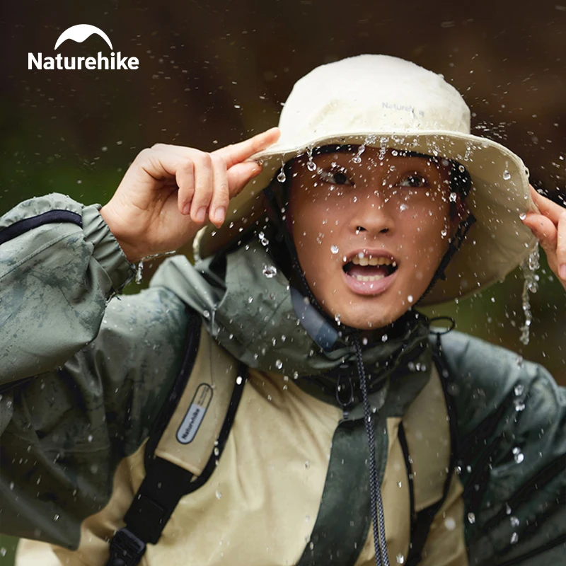 Naturehike Summer Waterproof Fishing Hat Sun Protection Big Brim Hat Men Women Sunscreen Outdoor Hiking Travel Cap