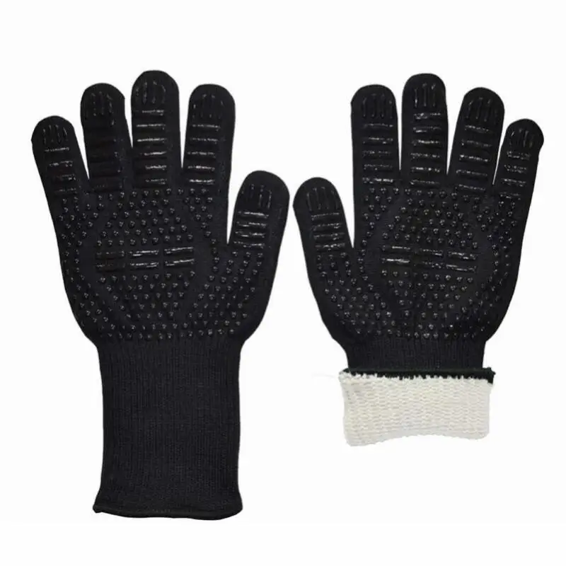 BBQ Gloves 1472&deg;F Heat Resistant Fireproof Oven Mitts Long Silicone Mittens Grilling Gloves for Kitchen Smoker Barbecue Camping silicone oven mitts silicone oven gloves