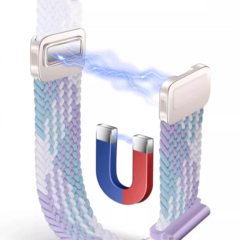 18mm Braided Magnetic Strap - Sport Bracelet Belt Watchband