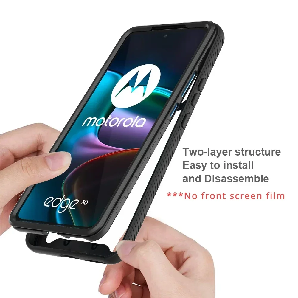 Hybrid TPU/PC Shockproof Rugged Case with Dual-Layer Protection
