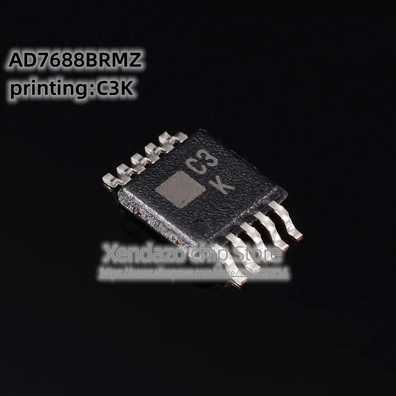 

1pcs/lot AD7688BRMZ AD7688B Silk screen printing C3K MSOP-10 package Original genuine Digital-to-analog converter chip