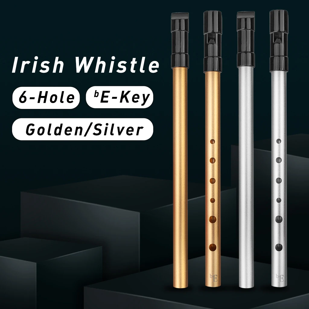 Irish Whistle Flute C D Bb Key 6Hole Ireland Flute Tin Penny Triditional Woodwind Instrument Metal For Beginners Pro musical instruments