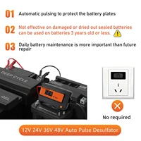 400Ah Automatic Battery Desulfator Maintainer to Revive and Regenerate GEL AGM SLAlarge clip Lead Acid Battery 12-48V - Image 3