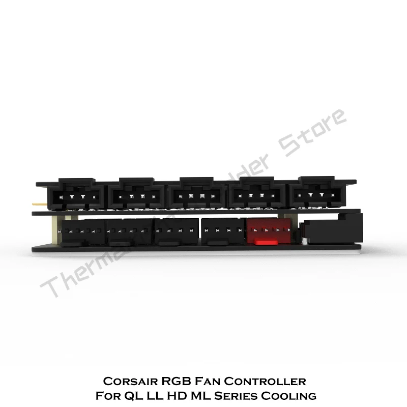 Corsair RGB Splitter Hub  Fan Connecting Box Corsair Logo Glow ARGB+PWM 10X2 Outputs 5V ARGB AURA SYNC