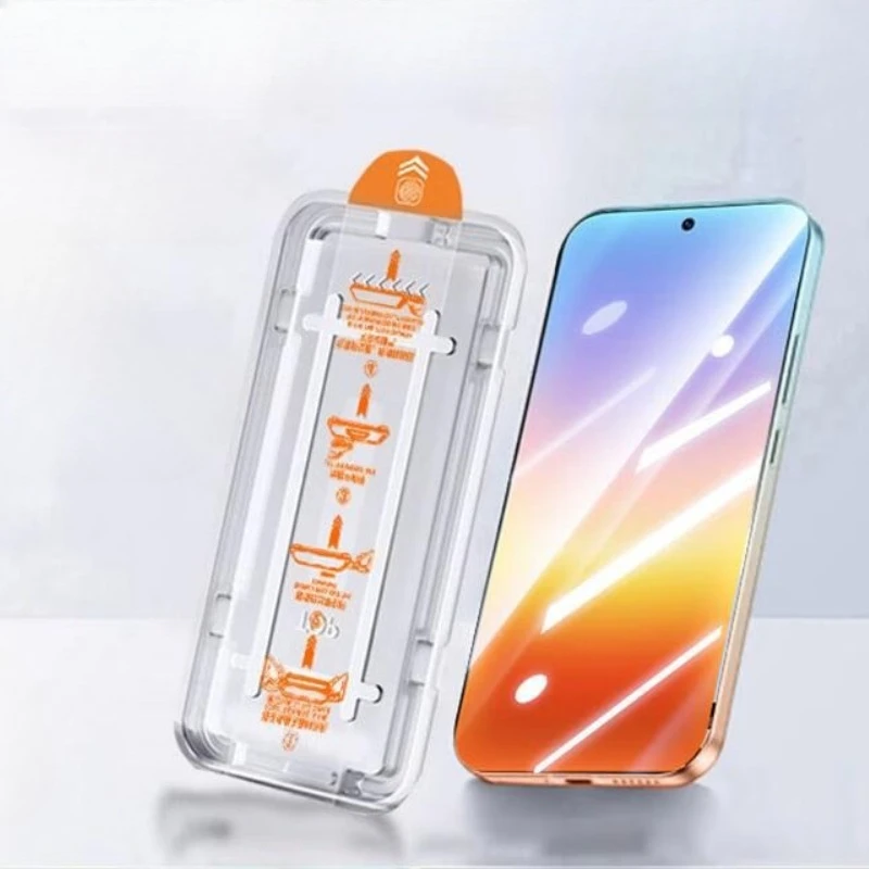 Easy Installation Tempered Glass Screen Protector with Protective Film