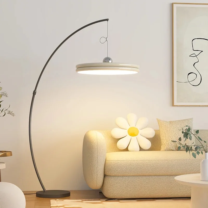 

Nordic Minimalism LED Floor Lamps Modern Light Luxury Living Room Fishing Lamp Bedroom Vertical Table Home Decor Lights Fixtures