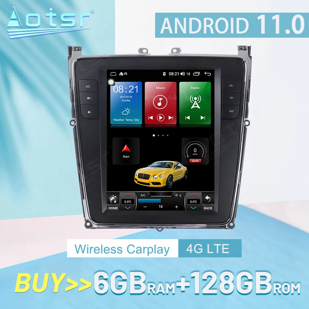 Per Bentley Flying Spur 2014 + Carplay Android Car Stereo Radio Lettore Multimediale Navigazione Gps Auto Audio Head Unit