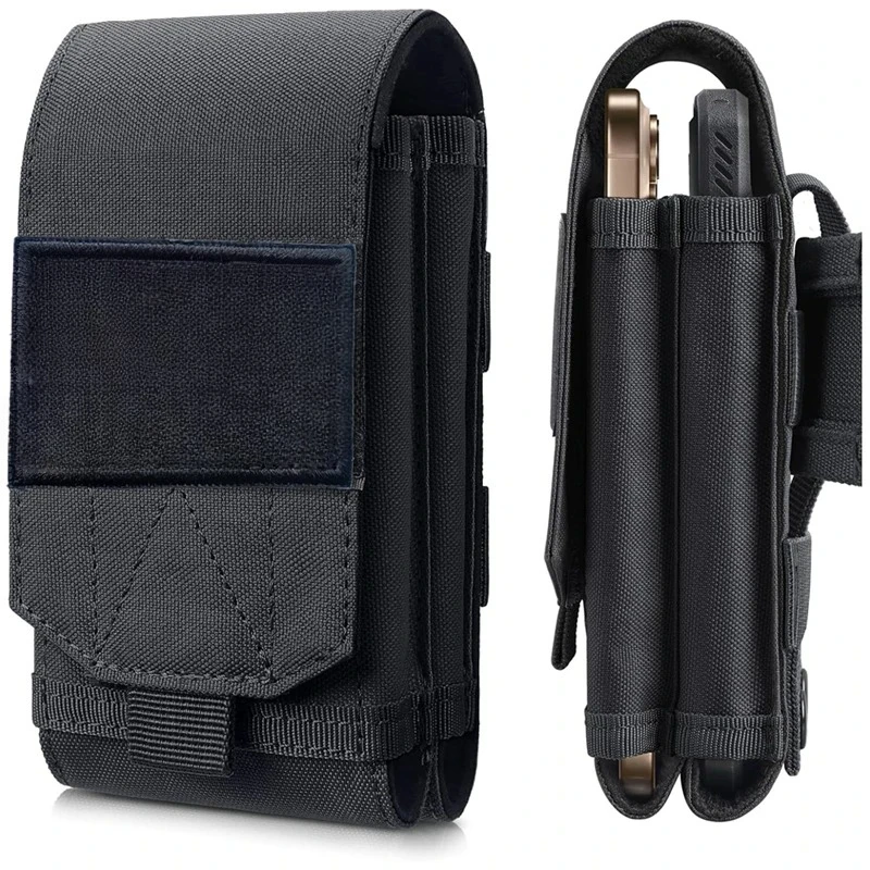 Tactical Laser Cut Molle PhonePouchOutdoorEDCWaist Belt BagDurable MobilePhoneHolderPortableCamping Waist AccessoryStorage Bag