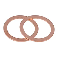 แหวนรองซีลเรียบ ทองเหลืองแดง ทองแดงแดง M3 M4 M5 M6 M8 M10 M12 M14 M16 M18 M20 M22 M24 M27 M30 สำหรับเรือ แหวนซีลแบบกด แหวนรองซีล แหวนรองกันรั่ว DIN7603 5