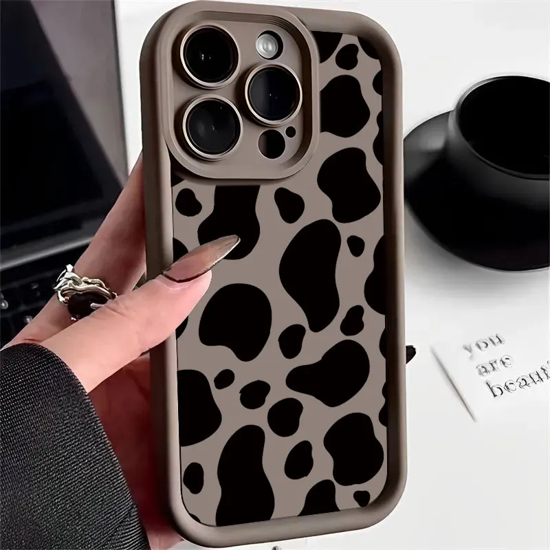 Leopard Print Silicone Phone Case - Stylish and Protective Soft Cover