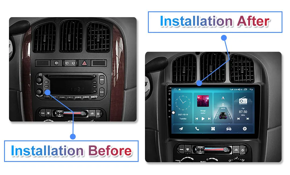 car stereo player dvd Android 11.0  Auto Radio Stereo-Player Multimedia GPS Navigation For Chrysler Voyager RG RS Town & Country RS 2000 - 2007 car media player hdmi