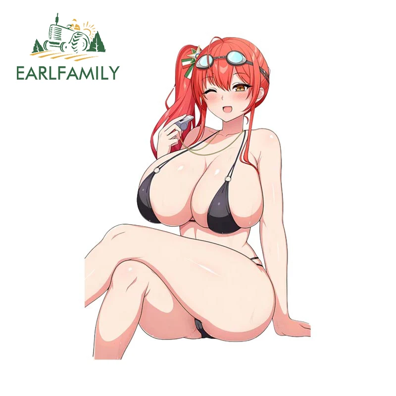 Earlfamily 13Cm X 9.1Cm Per Sexy Rn Zara Auto Adesivi Trunk Anime Laptop Vinile Auto Accessori Decalcomania Windows Campervan Rv Van