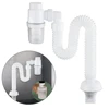 Universal Kitchen Sink Drain Anti Clogging Telescopic Flexible Sink Drain Home Sink Hose Washbasin Pipeline for Bathroom Sink 2