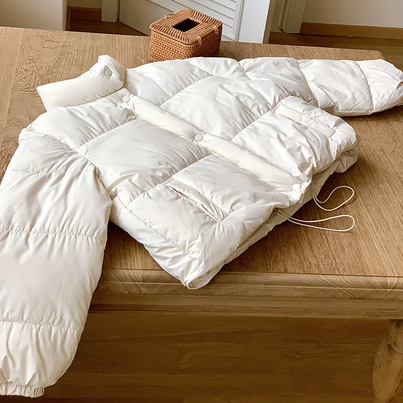 

Korean Dong Men Bread Cotton Coat Women's 2023 Winter New Standing Collar Small Short Fashion Down Cotton Coat Women