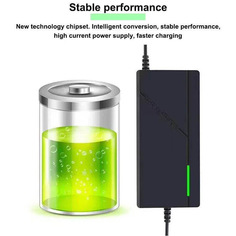 Universal Multi-Voltage Intelligent Fast Charger for Lithium Battery Packs - EU Plug