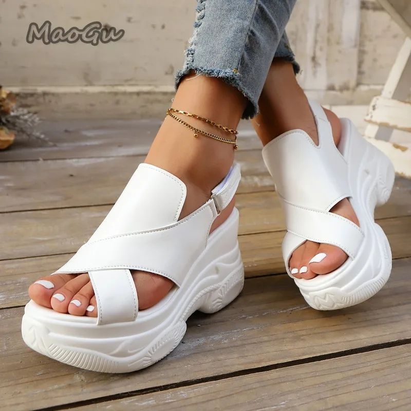 Wedge Shoes Cheap White Platform Sandals New Summer Fashion