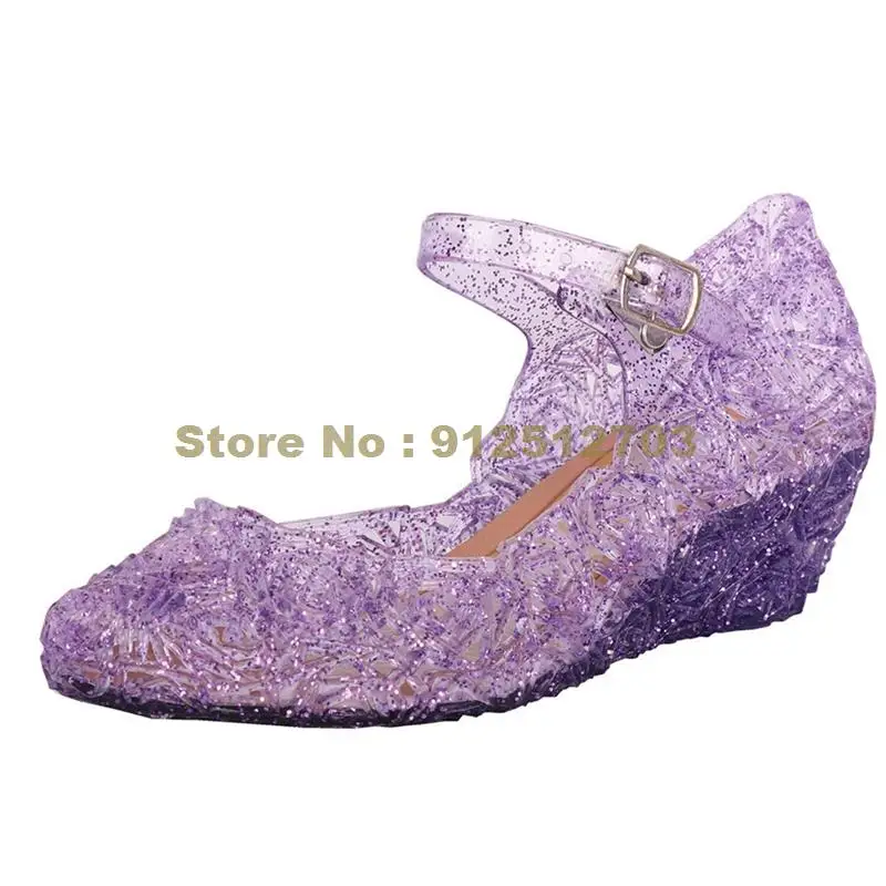 girls shoes Toddler Infant Kids Baby Girls Wedge Cosplay Party Single Princess Sandals Children High Heel Girls Performance Prop Shoes bata children's sandals