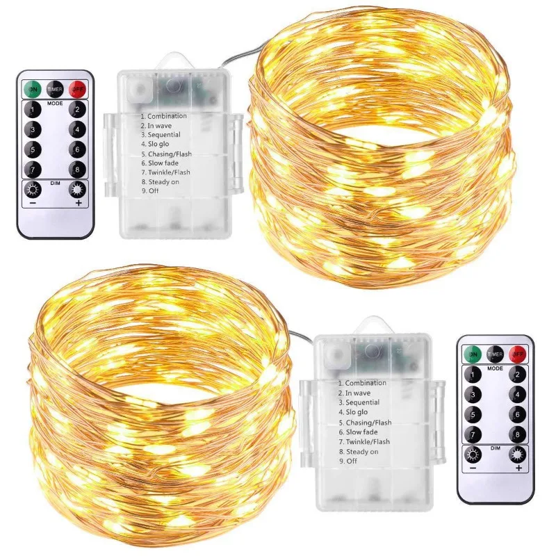 รูปสินค้า สายไฟ LED Fairy Light ยาว 50-300 เมตร กันน้ำ ใช้ตกแต่งได้ทุกเทศกาล