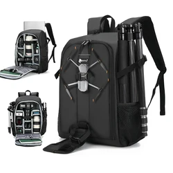 Multifunctional Large Capacity Camera Backpack Waterproof DSLR/15.6'' Laptop Shoulders Bag w/ Rain Cover Photography Travel Case