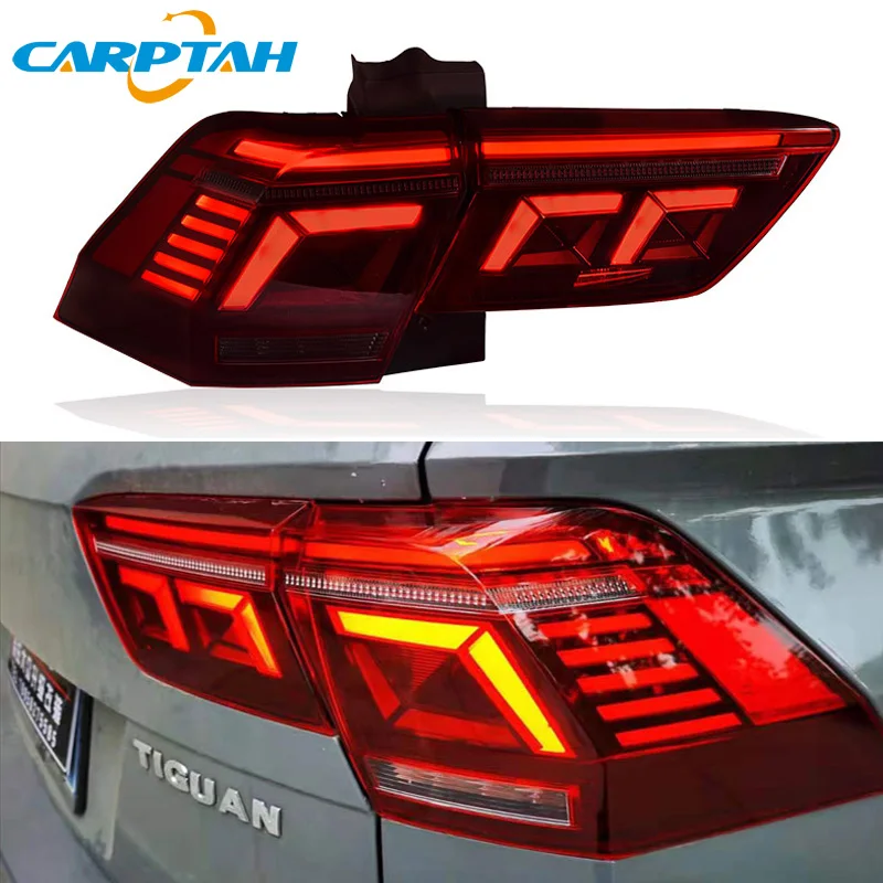 

Car Styling Tail Lights Taillight For Volkswagen Tiguan 2017-2023 Rear Lamp + Dynamic Turn Signal + Reverse + Brake LED
