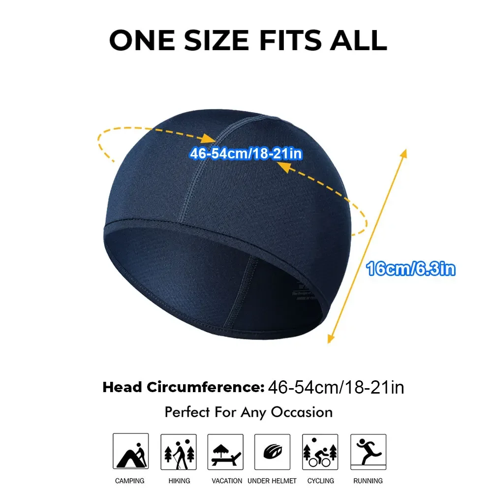 Summer Breathable Cap Quick-Dry Sweat Wicking Fishing Cycling Running Hiking Bike Outdoor Sports Hat Helmet Liner Cap Men Women 6