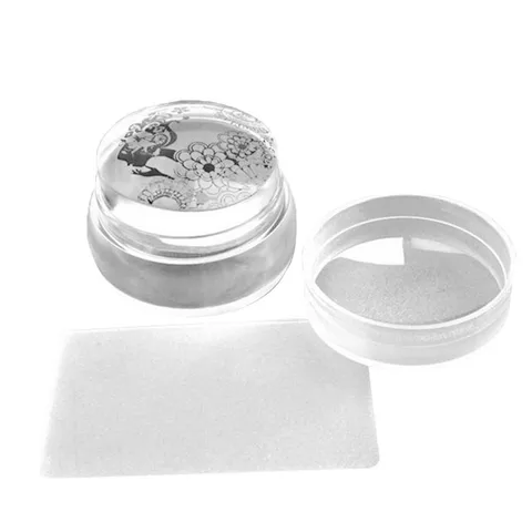 Nail Stamper Scraper Set Metallic Handle Nail Art Stamp For Stamping Polish Print Manicure Image Plate Tool