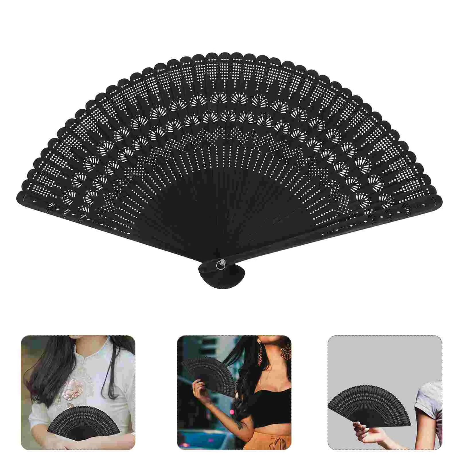 

Hand Fan Vintage Portable Foldable Bamboo Fan Handheld Fan Silk Fan Elegant Gift For Women Ladies Girls Japanese room decor
