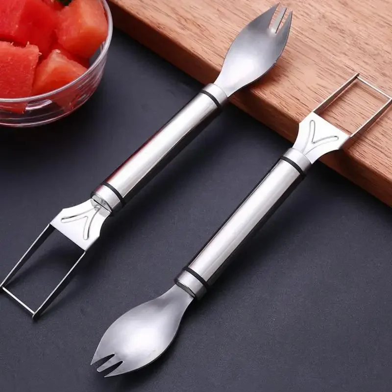 

Dual Head Fruit Forks Slicer for Watermelon and Melon, Cutter, Cutting Tools, 2 in 1
