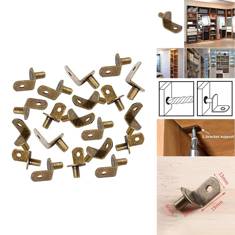 

Shelf Support Stud Pins, L-Shaped Cabinet Furniture Partition Brackets, Movable Partition Brackets