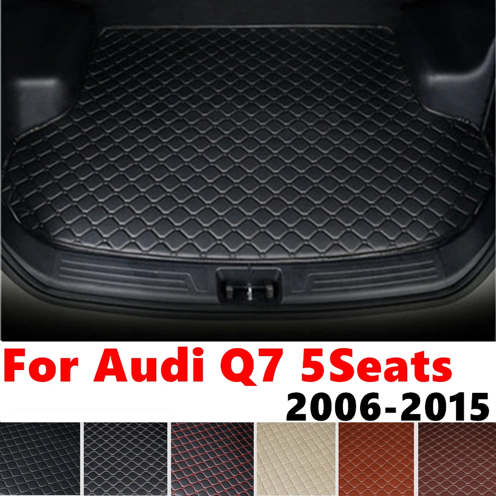 

Коврик для багажника автомобиля для AUDI Q7, 5 сидений, 2015, 2014, 2013, 2012-2006, Задняя подкладка для груза, аксессуары для интерьера, поднос для багажника, коврик для багажа