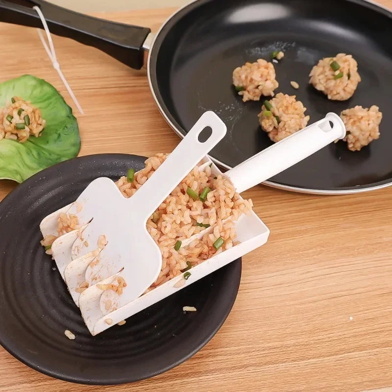 Meatball Maker Shrimp Slider Quadruple Mold Meatball Maker Fishball Meatball Meat Filling Cooker Gnocchi Digging Spoon Creative Kitchen