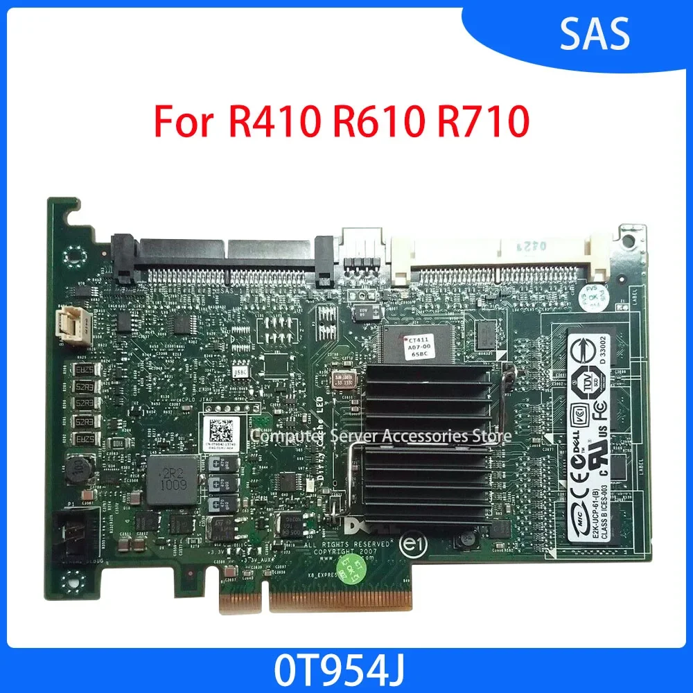 Originale 0 T954J T954J Per R410 R610 R710 6I Perc 6/I Server Integrato Raid Controller Crad Smart Array Sas Expander Card