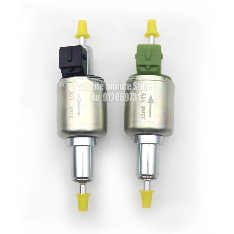 Universal 12V/24V 32ML For 5KW Diesel Parking Heater Oil Fuel Pump Air Heaters Pulse Metering Pump Truck Car Air Parking Heater