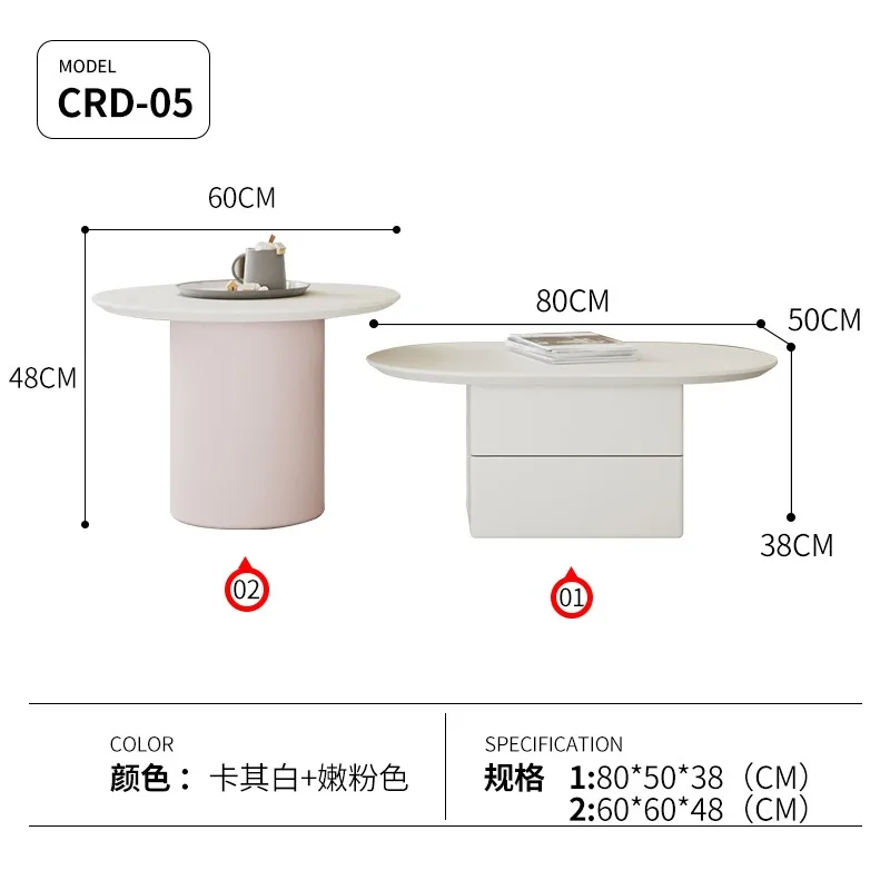 

YY Small Apartment Minimalist round Ins Personalized Creative Side Table Small round Tea Table