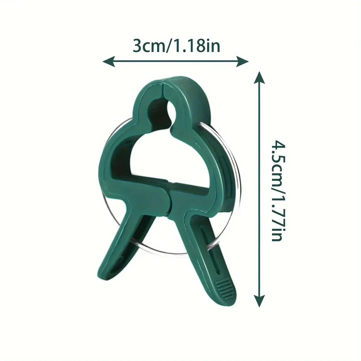 Durable Plastic Garden Plant Support Clips Green Lever Ring Clips Vines Organizing Stems & Branches 50pcs plastic plant clips plastic plant supports plant clips plant stem support plant support connector plant support stick