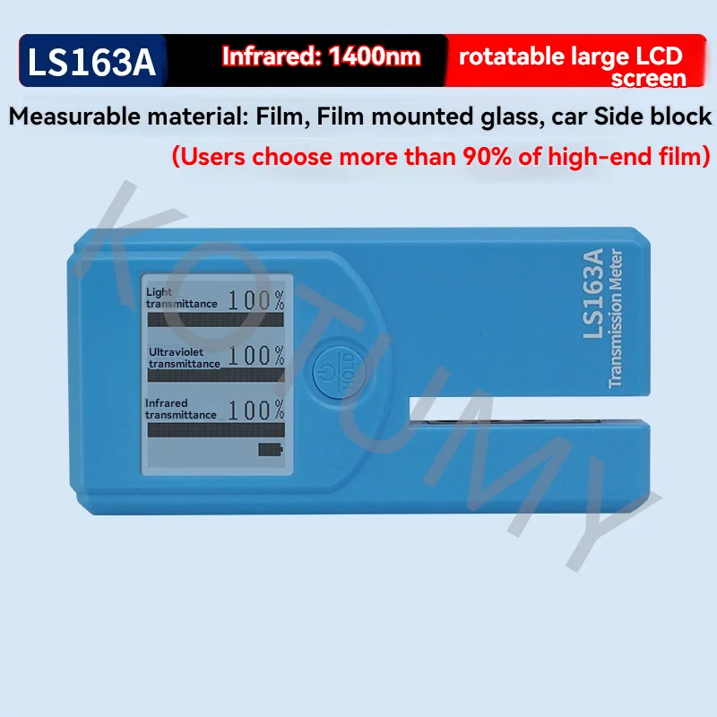 High Precision LS162 Similar Glass Window Tint Meter Solar Film Transmission Meter VLT UV IR Rejection Tester 5