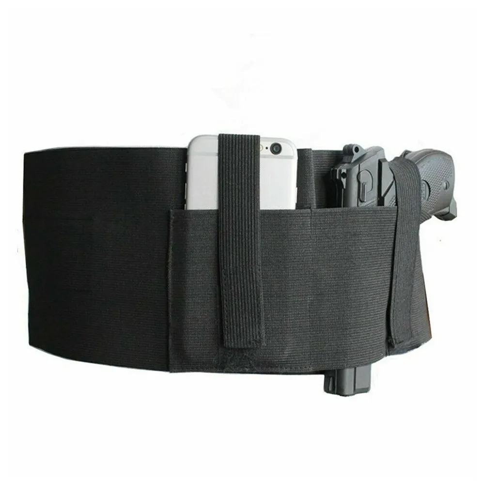 

1pc Hidden Belt Neoprene Black Left And Right General Version Belly Band Holster Waist Under Coat Hidden Belt Non-toxic Safe