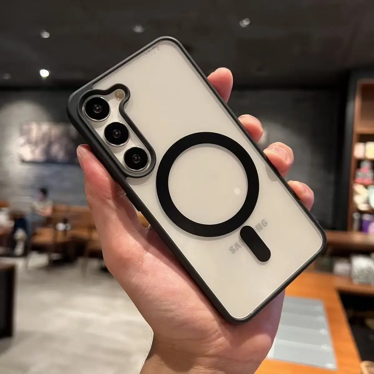 Para magsafe caso magnético para samsung galaxy s25 s24 s23 fe s22 plus ultra borda a15 a35 a55 a16 a36 a56 capa 4