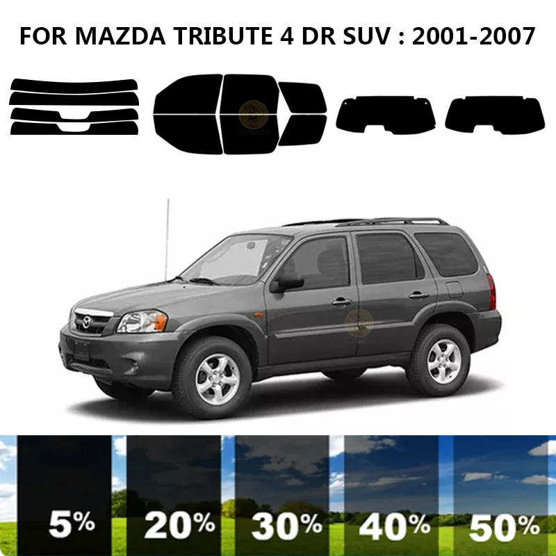 

Precut nanoceramics car UV Window Tint Kit Automotive Window Film For MAZDA TRIBUTE 4 DR SUV 2001-2007