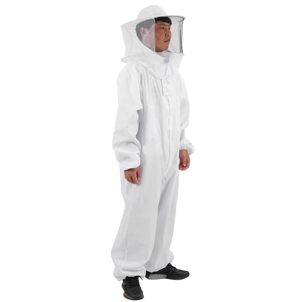 Professionelle Imker Bienenanzug Anti-Biene Atmungsaktiver Bienenzuchtanzug Overall Reißverschluss Elastische Manschette Bienenabweisende Kleidung – Detail 9