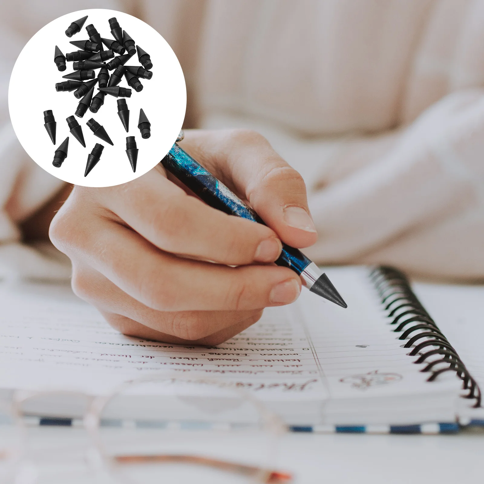 잉크리스 연필 교체 헤드, 영원한 흑연 펜촉, 쓰기 드로잉, 사무용품