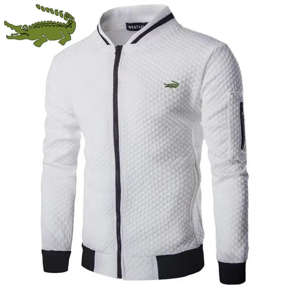 CARTELO Spring Men's Casual Jacket New Quality Zipper Jacket Men Fashion Business Jackets Embroidered Logo Clothing Man Top cartelo spring and autumn polo collar men s coat trendy slim fit jacket new versatile embroidered top