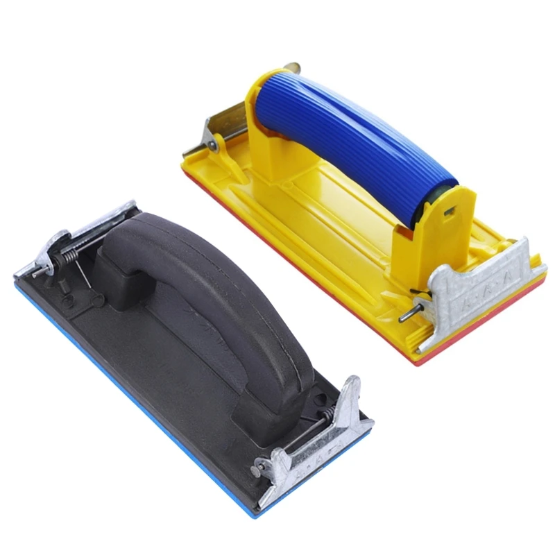 

Portable Hand Sander with Handle Manual Sandpaper Holder Lightweight Hand Sanding Block for wood Drywall Metal Polishing