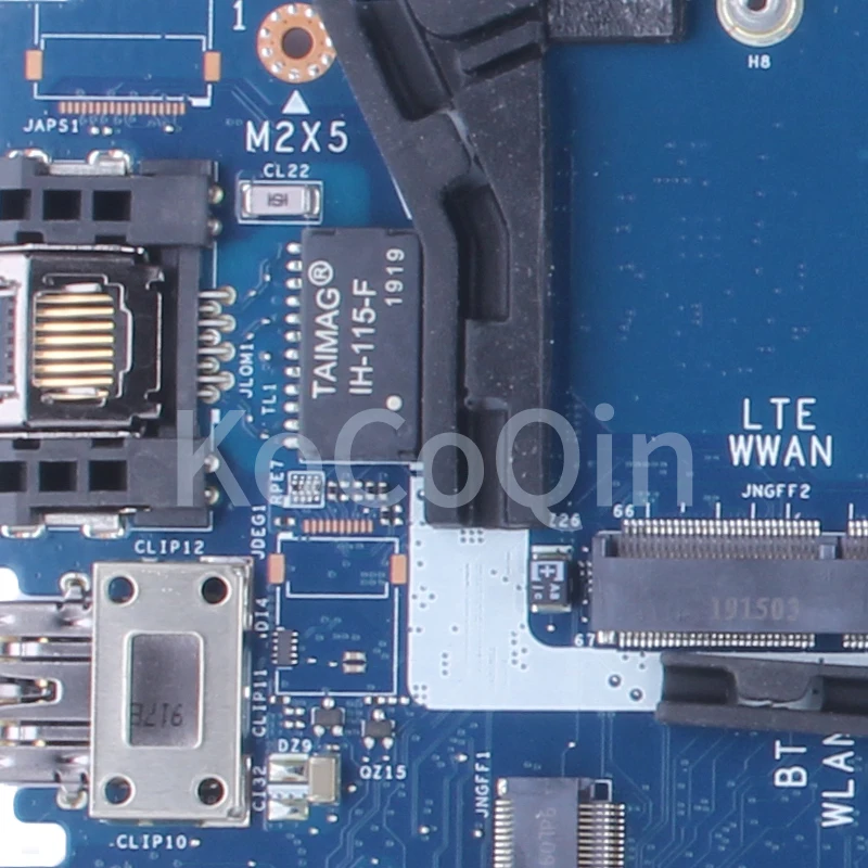 For Dell Latitude E7490 7490 Notebook Mainboard LA-F321P 0PP44F 0V05J5 03MK2N 02766V 0PP44F i3 i5 i7 8th Laptop Motherboard