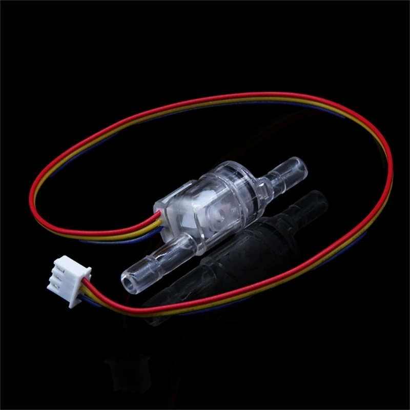 1/4" Water Flow ON-OFF Durable Flowmeter Water Flow Counter Quick Fluid Meter for Dispenser Purifier