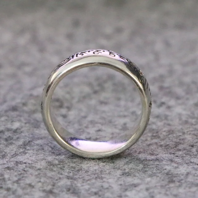 Sterling Silver Prophecy Ring Jewelry | Sterling Silver Carving 