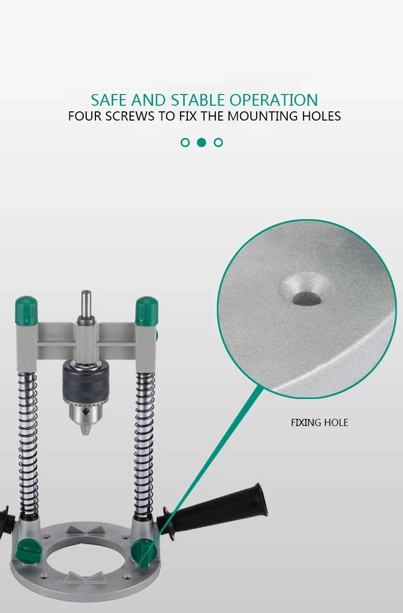 220v New 90 Angle Adjustable Drill Guide Rotary Electric Stand Attachment With C