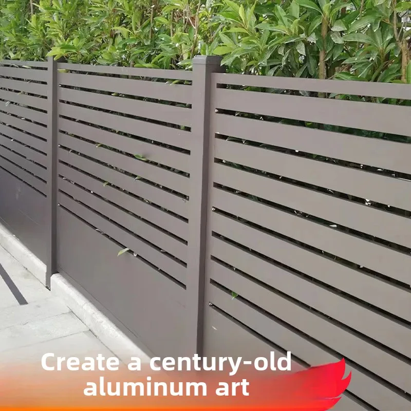 Aluminum alloy fence courtyard fence aluminum art Balcony courtyard new Chinese garden villa aluminum art