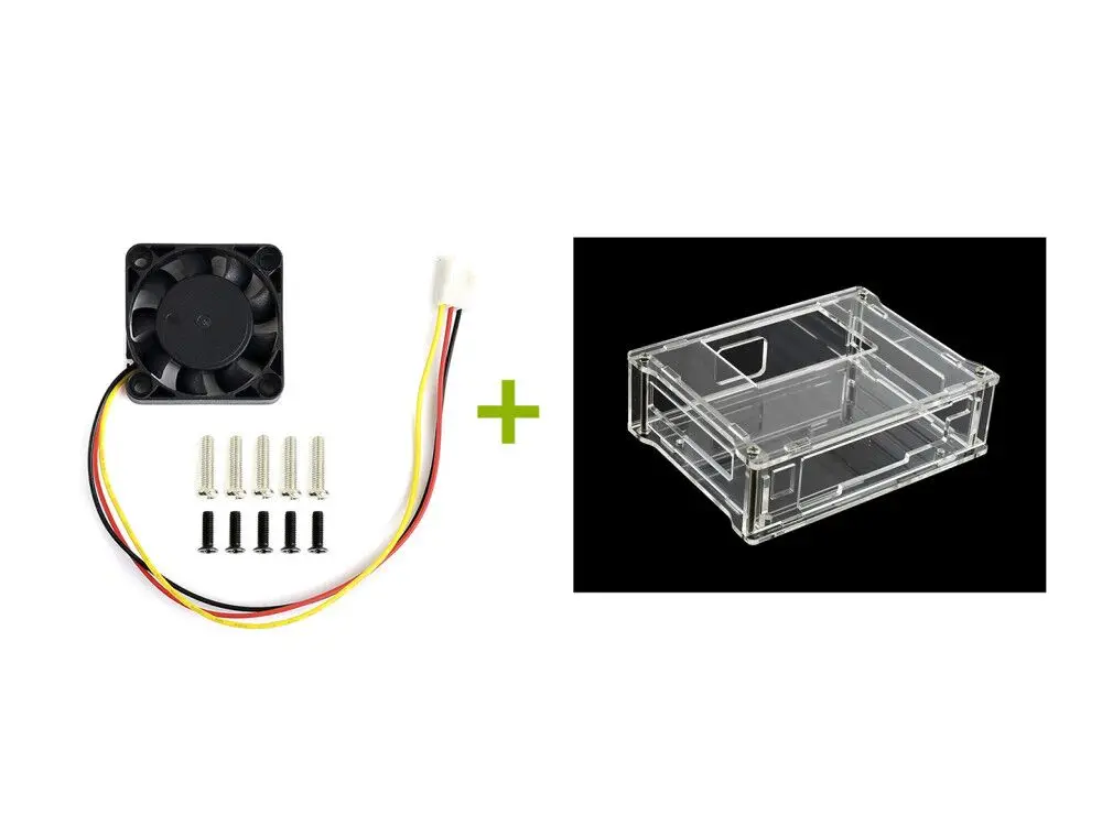 Custodia Trasparente In Acrilico Waveshare Con Ventola Di Raffreddamento Dedicata Per Nvidia Jetson Nano Developer Kit B01 4Gb